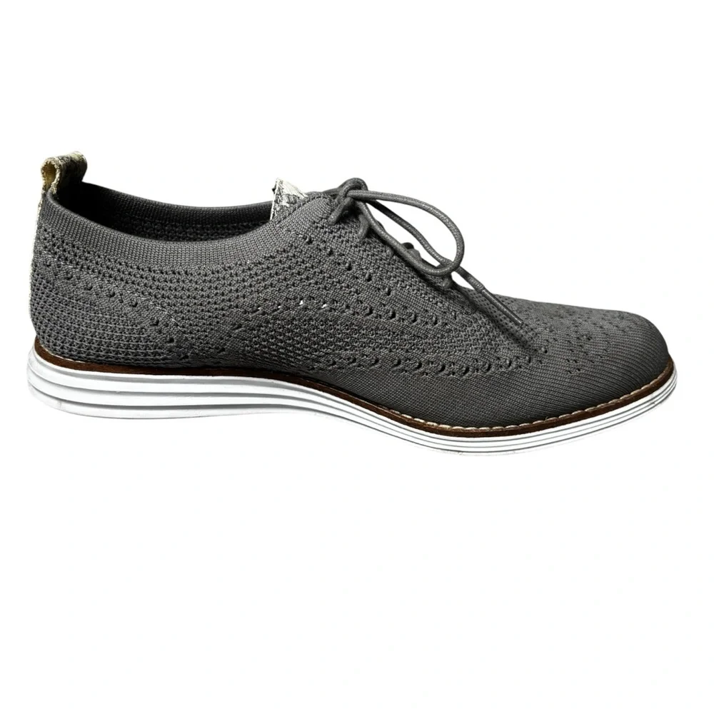 Women's Cole Haan OriginalGrand Grey Stitchlite Oxfords 9.5
